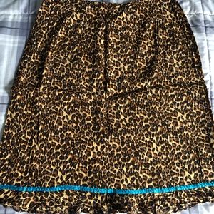 Leopard skirt